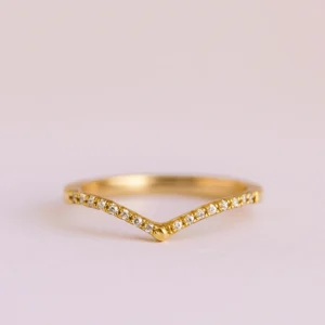 anillo vela d'oro oro y diamantes